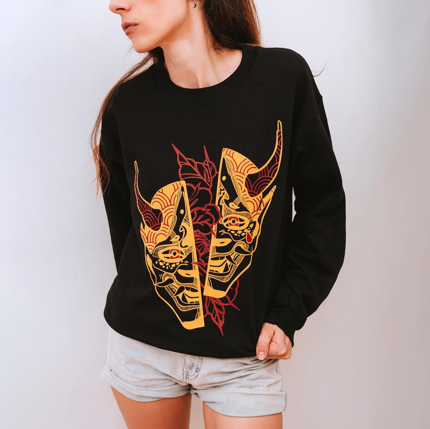 244583934_4630171470385946_6480498149952467051_n KUSH COMA The Mask Black Crewneck