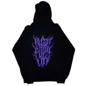 Φούτερ KUSH COMA Def Metal Purple Print Hoodie