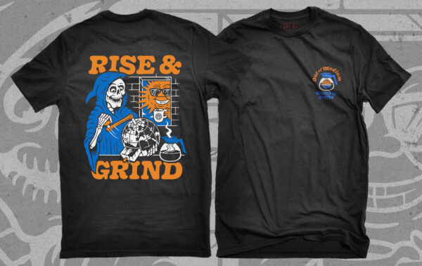 OUT OF MEDIUM Rise and Grind t-shirt black