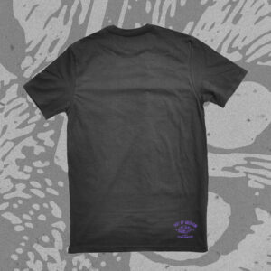 OUT OF MEDIUM "Satancat" T-Shirt (black-purple)