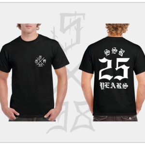 SSR "25 Years" black t-shirt