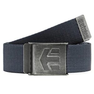 ETNIES Staplez charcoal belt