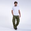 MOLECULE® CARGO PANTS 50005 Canvas Zipper Regular Fit Khaki