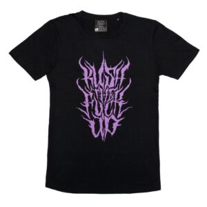 KUSH COMA Def Metal Purple Print Long Cut Tshirt Design by QB MIX