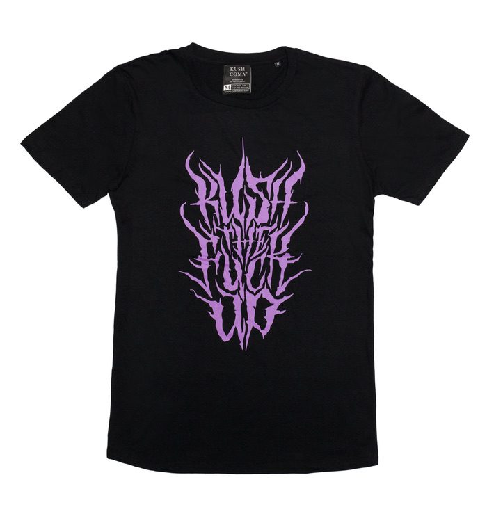 IMG_1448-scaled KUSH COMA Def Metal Purple Print Long Cut Tshirt Design by QB MIX