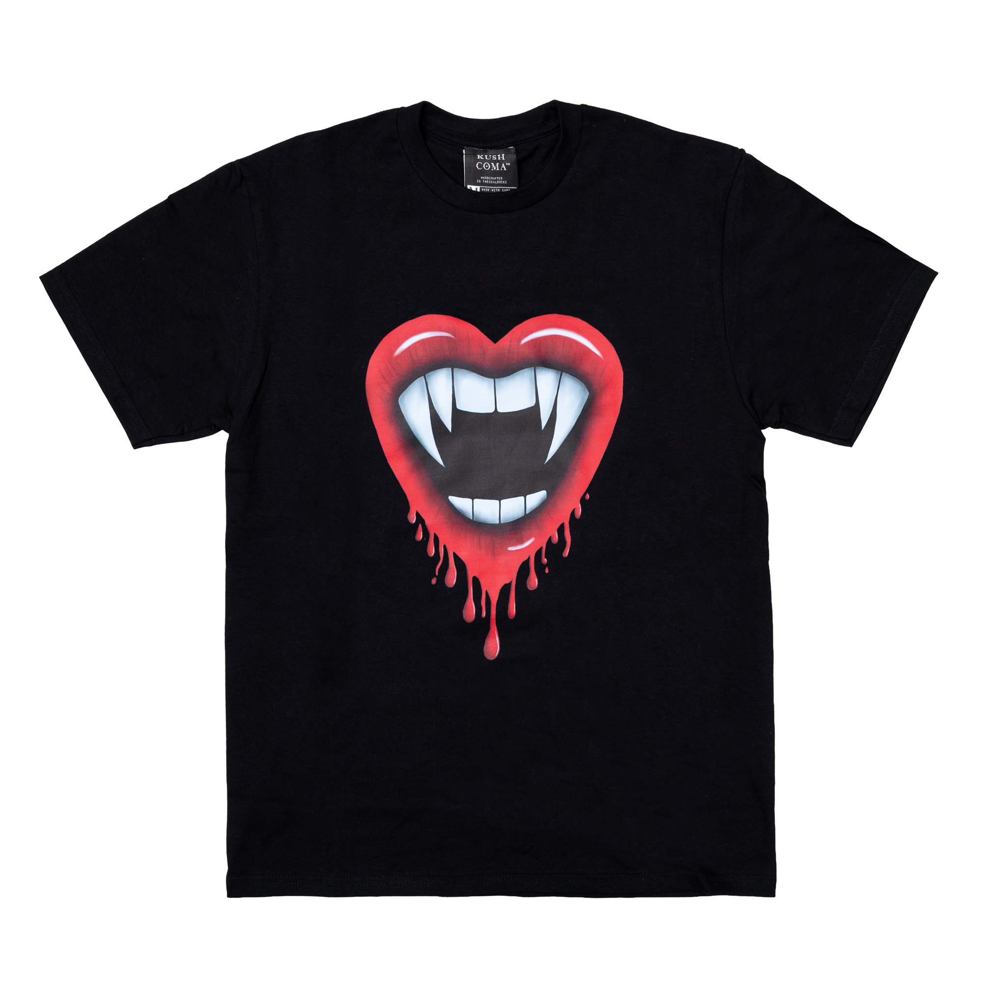 KC0611-Vampires-Kiss-Black-Tshirt KUSH COMA Vampires Kiss Black Tshirt