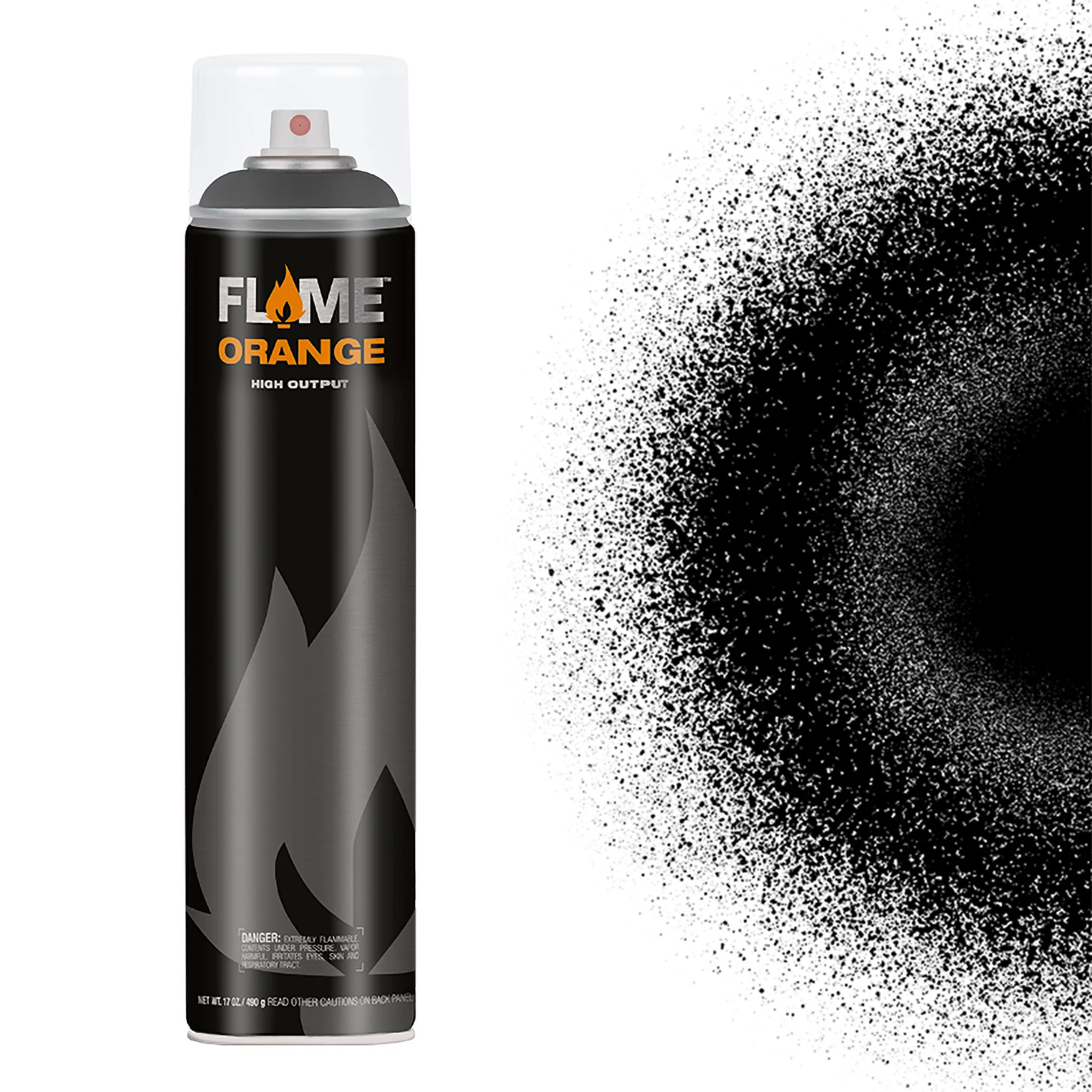 558912-flame-orange-spray-paint-600ml-fo-901-thick-black FLAME™ Orange FO901 Thick Black - 600ml